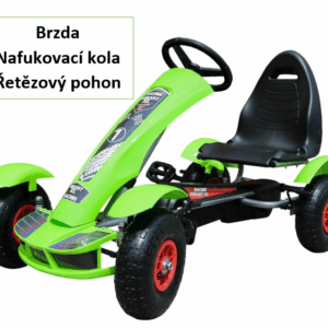 Dětská šlapací motokára formule 01 zelená