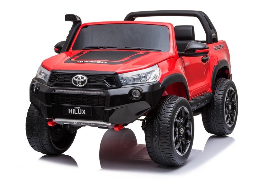 Dětské elektrické autíčko Toyota Hilux 4x4 lakované červené