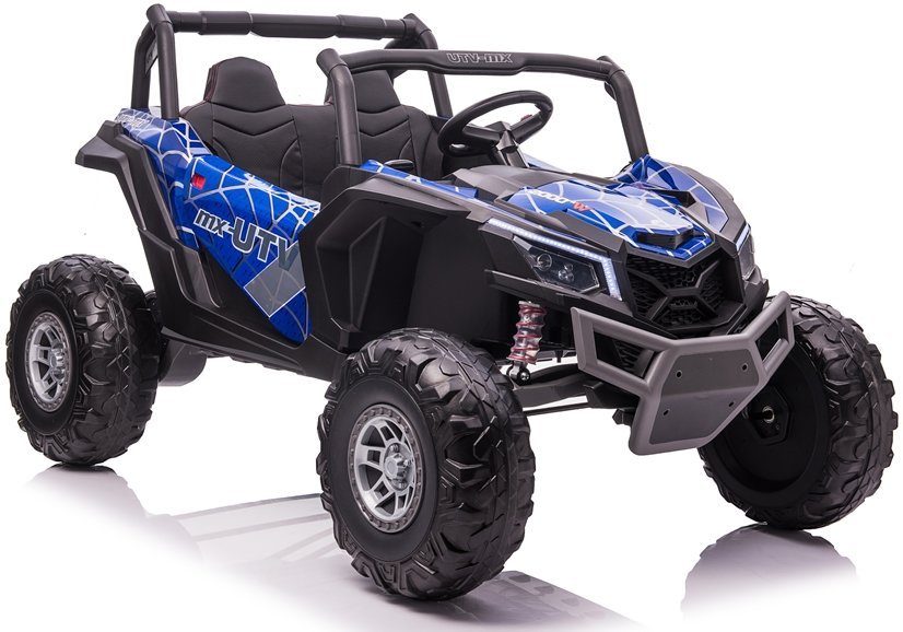 Dětské elektrické auto Buggy UTV-MX 4x4 LCD MP4 Spider lakované modré - Obrázek 2