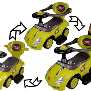 Dětské odrážedlo 3v1 Mega Car žluté