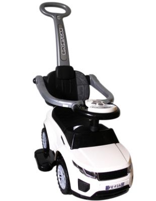 Dětské odrážedlo J4 s vodící tyčí bílé - Obrázek 2