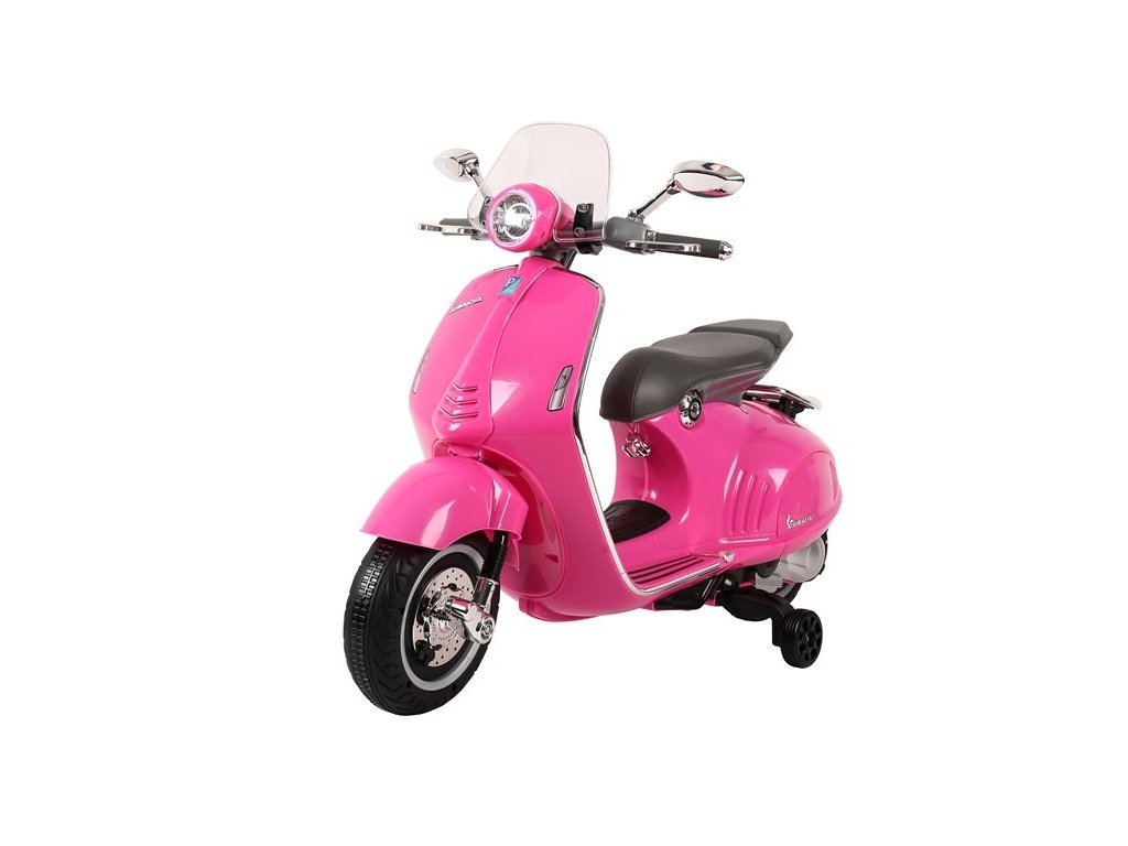 Dětský elektrický skútr Vespa GTS růžový