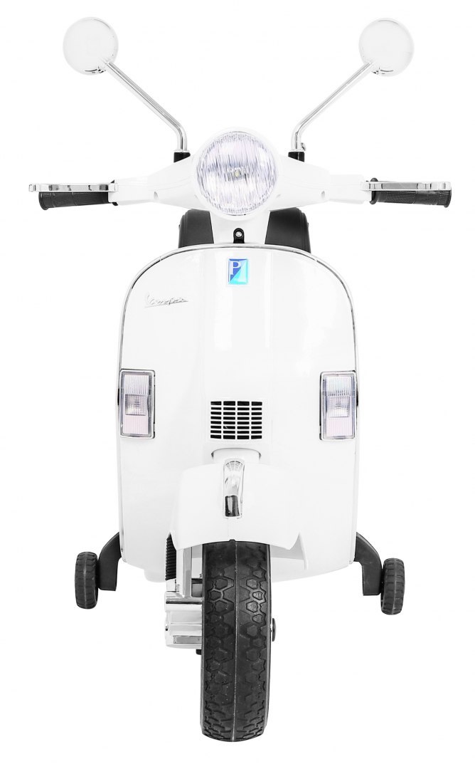 Dětský elektrický skútr Vespa bílý - Obrázek 2
