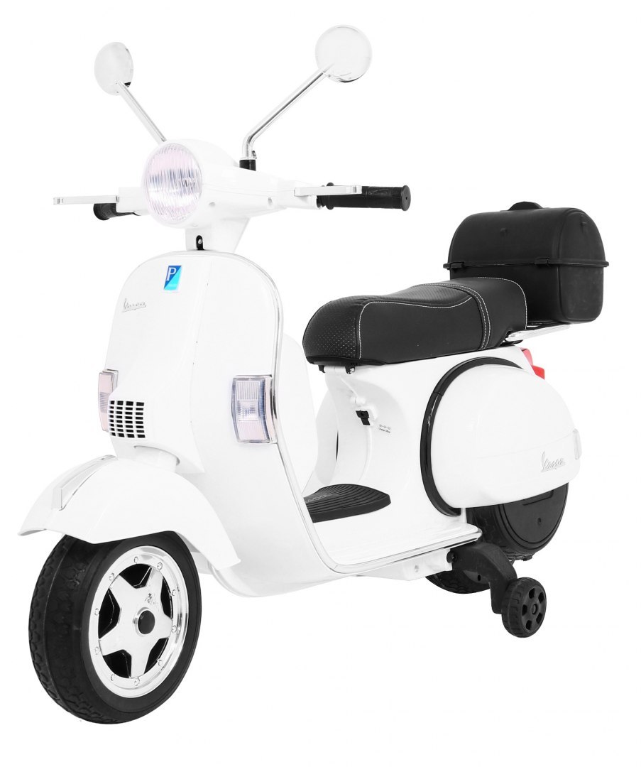 Dětský elektrický skútr Vespa bílý
