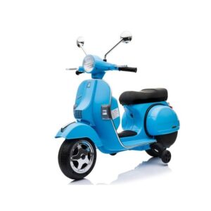 Dětský elektrický skútr Vespa modrá