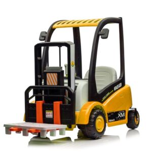 Dětský elektrický vysokozdvižný vozík XMX638 žlutý