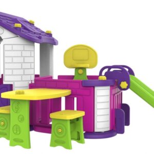 Dětský zahradní domeček 5v1 fialový