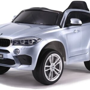 Elektrické autíčko BMW X6 M lakované stříbrné