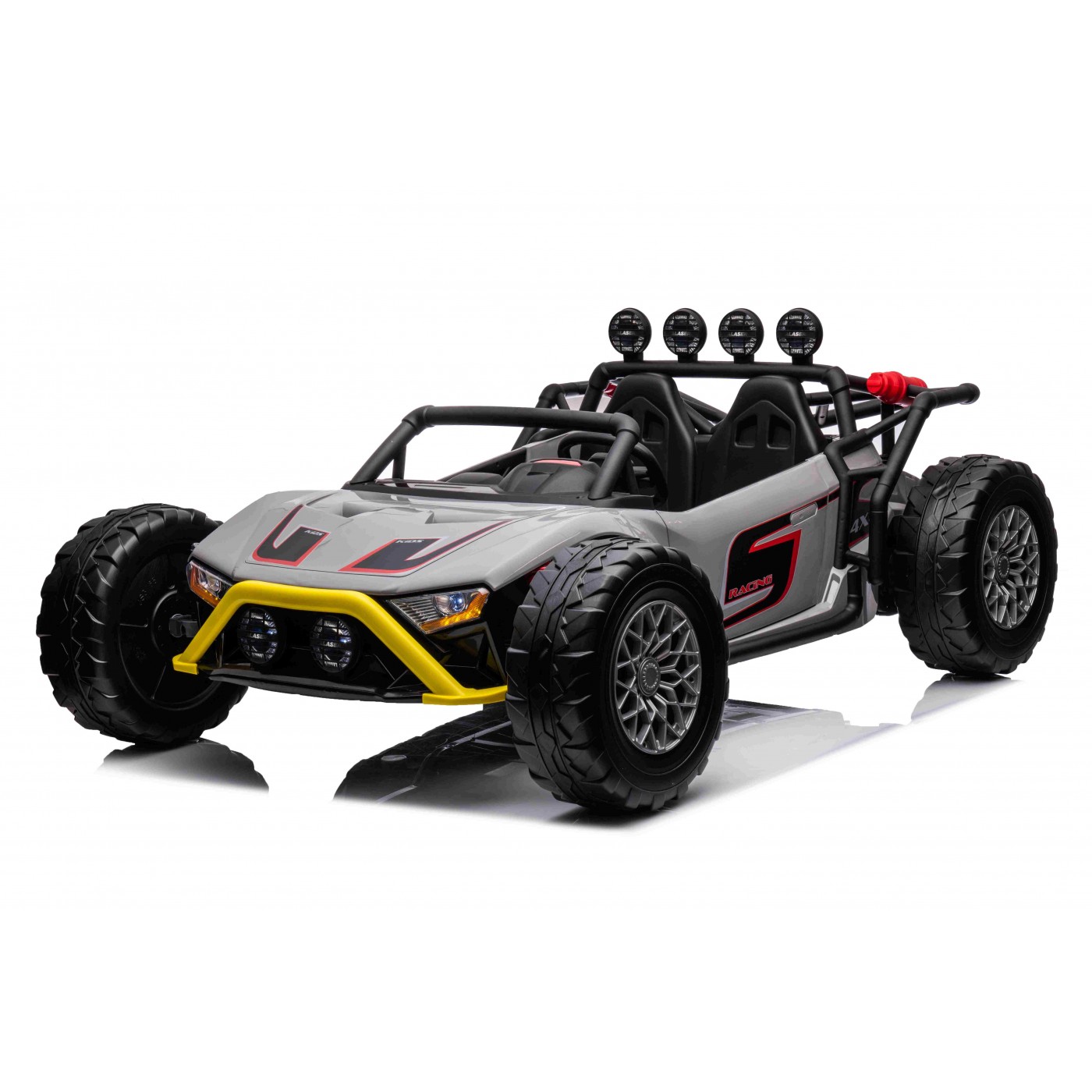 Elektrické autíčko Buggy Racing 2x200W šedé