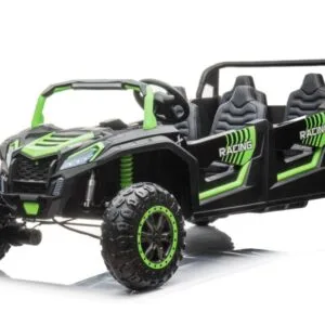 Elektrické autíčko Buggy UTV čtyřmístné 24V nafukovací kola zelené