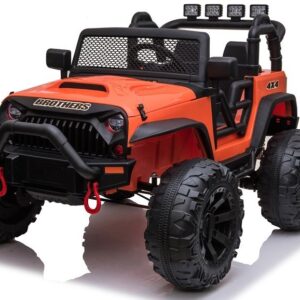 Elektrické autíčko Jeep Brothers oranžové 24V 2x200W
