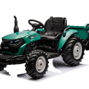 Elektrický traktor s přívěsem pro děti HC-306 24V tmavě zelený