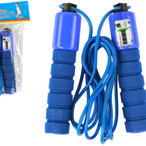 Fitness švihadlo s počítadlem 280 cm modré