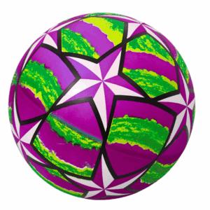 Gumový míč s hvězdami 24 cm fialový