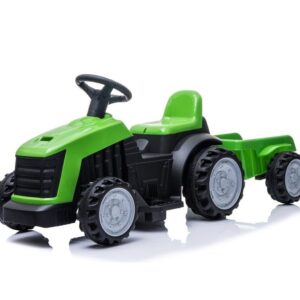 Mamido Dětský elektrický traktor s vlečkou zelený