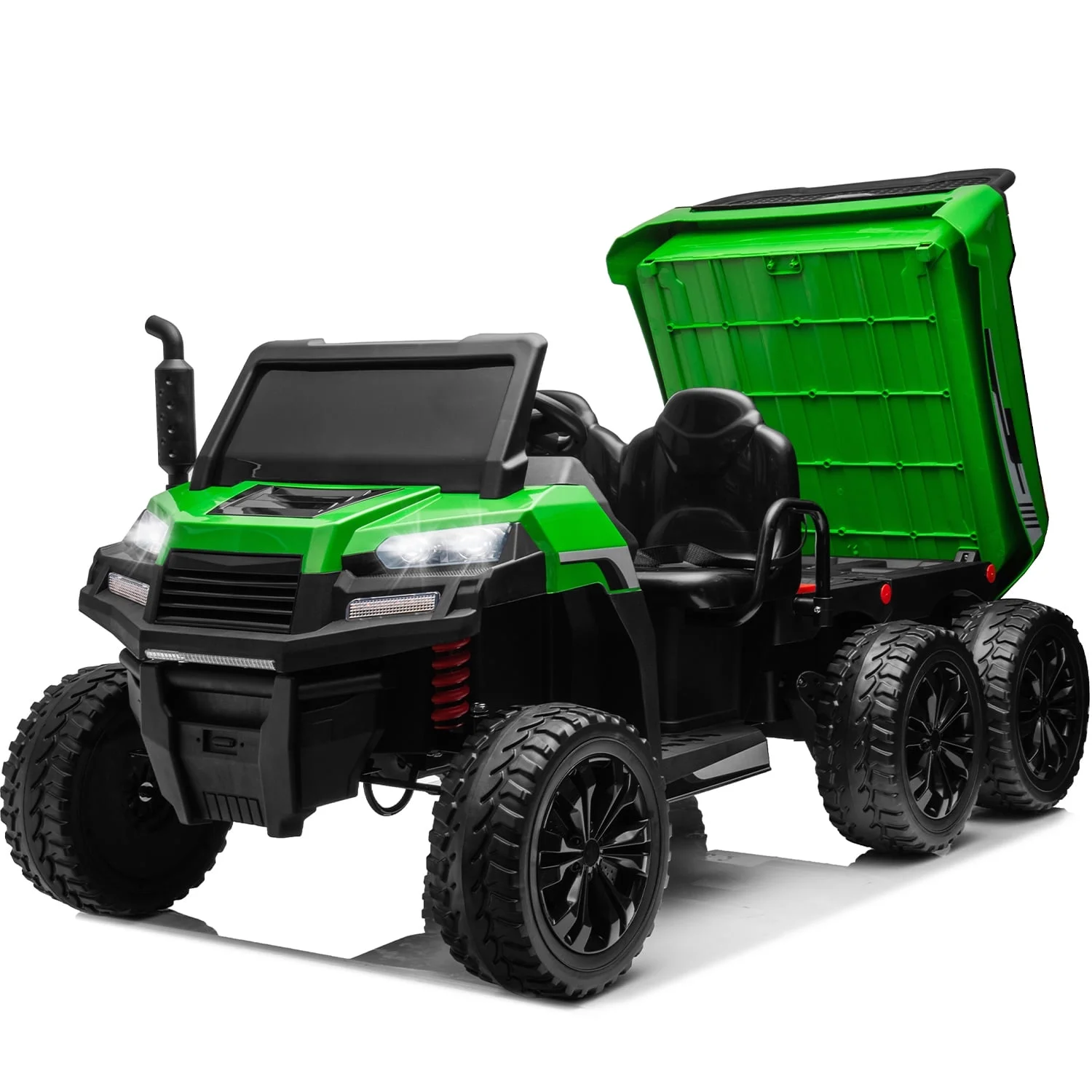 Mamido Elektrické autíčko Farmer Truck 6x6 Sklápěcí 60kg zelené