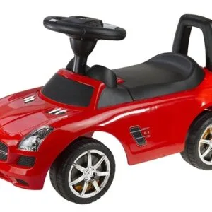 Odrážedlo Mercedes Benz se zvuky červený