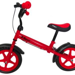 Odrážedlo R9 R-Sport s brzdou a zvonkem červené