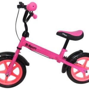 Odrážedlo R9 R-Sport s brzdou a zvonkem růžové