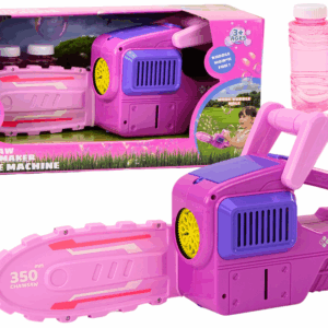 Růžová bublifuková motorová pila