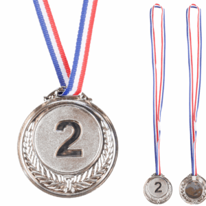 Stříbrná medaile za druhé místo zinková 6