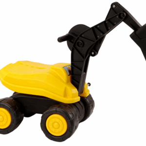 Velký žlutý bagr s pohyblivou lžící a otáčením 360° odrážedlo pro stavbu