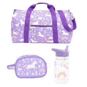 Balíček A Little Lovely Company - Výbava na cesty - jednorožci a duha