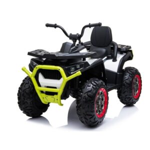 Dětská elektrická čtyřkolka 4x4 bílo-žlutá