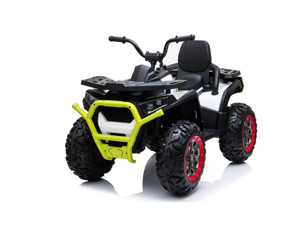 Dětská elektrická čtyřkolka 4x4 bílo-žlutá