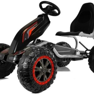 Dětská šlapací motokára Monster Strong černá