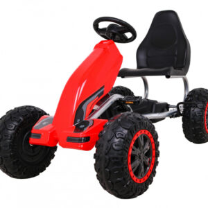 Dětská šlapací motokára Monster Strong červená