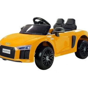 Dětské elektrické autíčko Audi R8 Spyder lakované žluté
