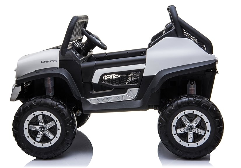 Dětské elektrické autíčko Mercedes Unimog 4x4 bílé - Obrázek 2