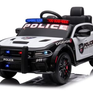 Elektrické autíčko Dodge Charger policejní bílé