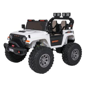 Elektrické autíčko Extreme Sport 4x4 s proměnlivou velikostí bílé