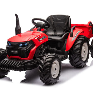 Elektrický traktor s přívěsem pro děti HC-306 24V červený