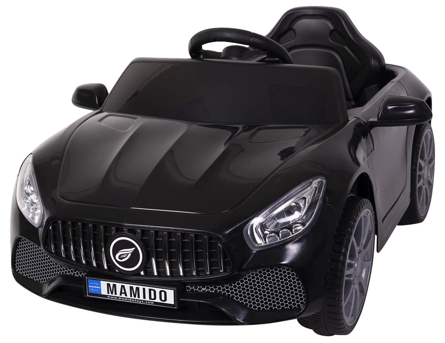 Mamido Elektrické autíčko Cabrio Fast Wing černé | EVA kola | 2