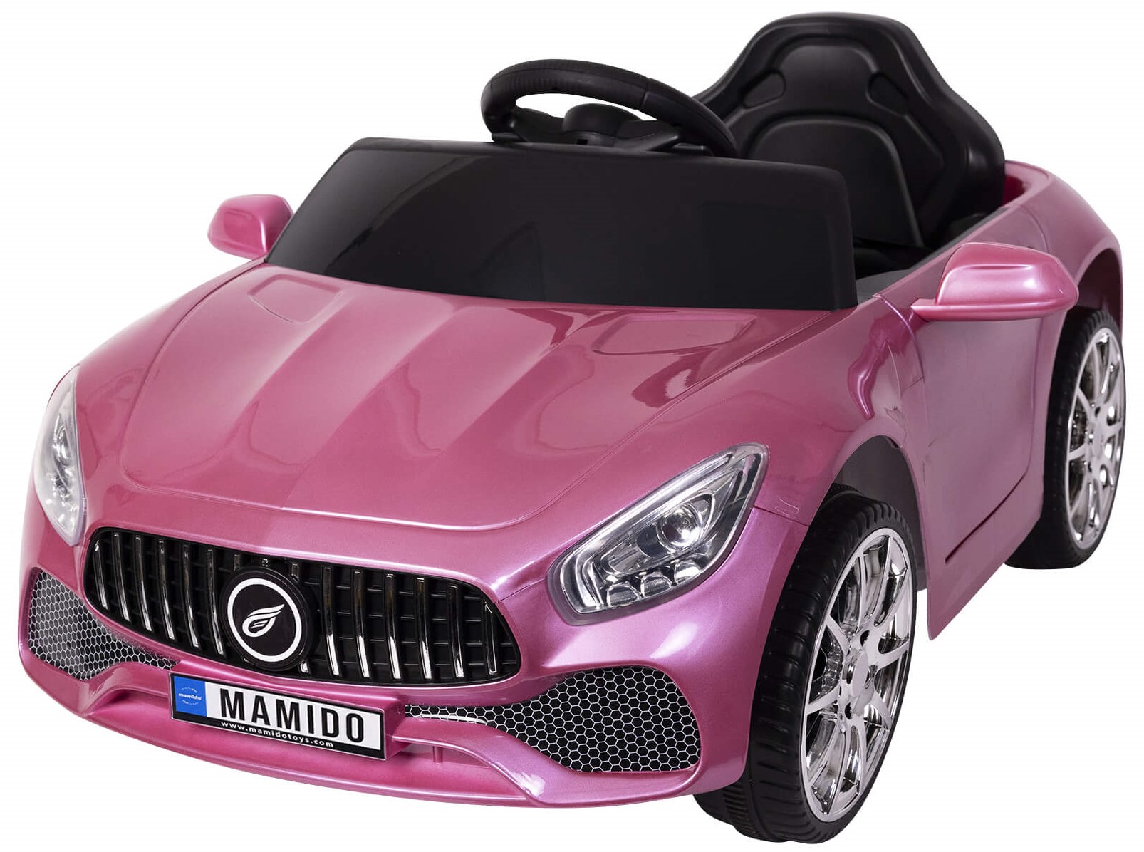 Mamido Elektrické autíčko Cabrio Fast Wing lakované růžové