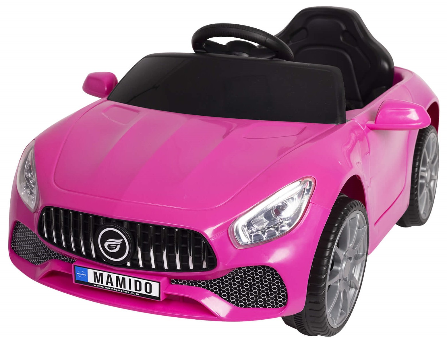 Mamido Elektrické autíčko Cabrio Fast Wing růžové | EVA kola | 2