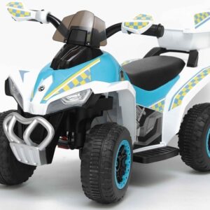 Dětská elektrická čtyřkolka Policie Race bílá