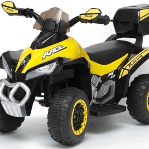 Dětská elektrická čtyřkolka Race žlutá