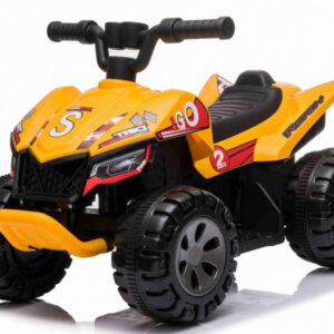 Dětská elektrická čtyřkolka The Fastest žlutá