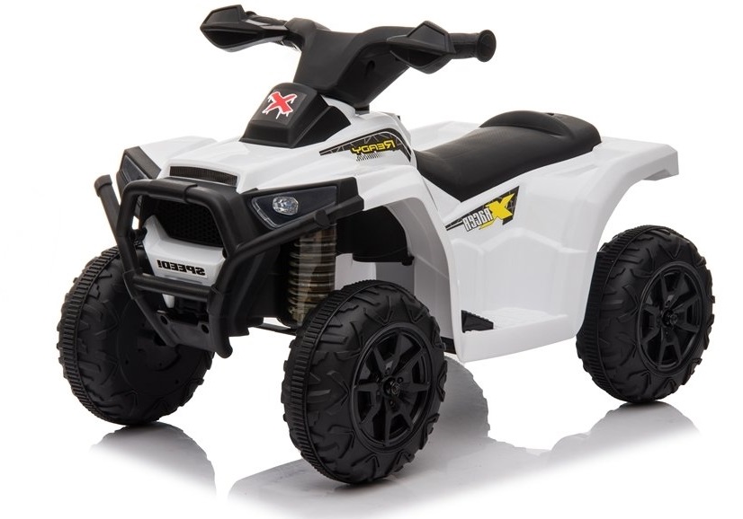Dětská elektrická čtyřkolka X Racer bílá