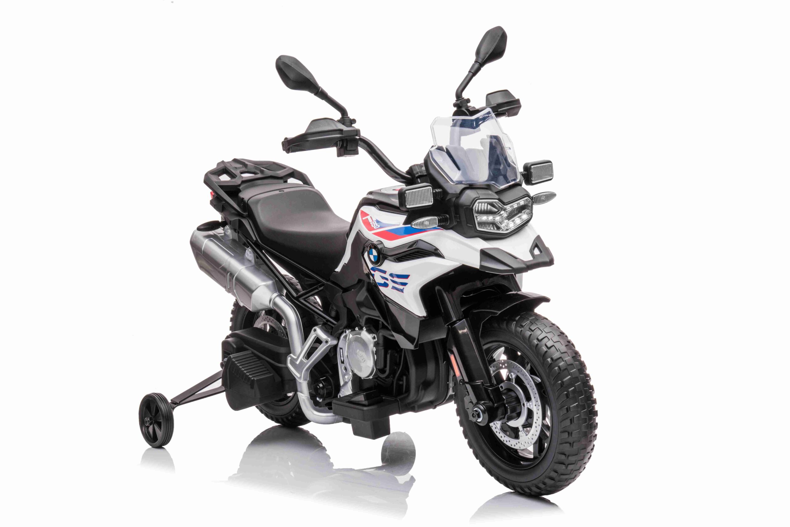 Dětská elektrická motorka BMW F850 GS bílá - Obrázek 2