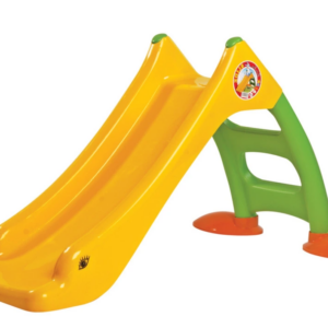 Dětská zahradní skluzavka zeleno-žlutá