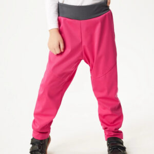 Dětské softshellové kalhoty bez zateplení pružné Sporty