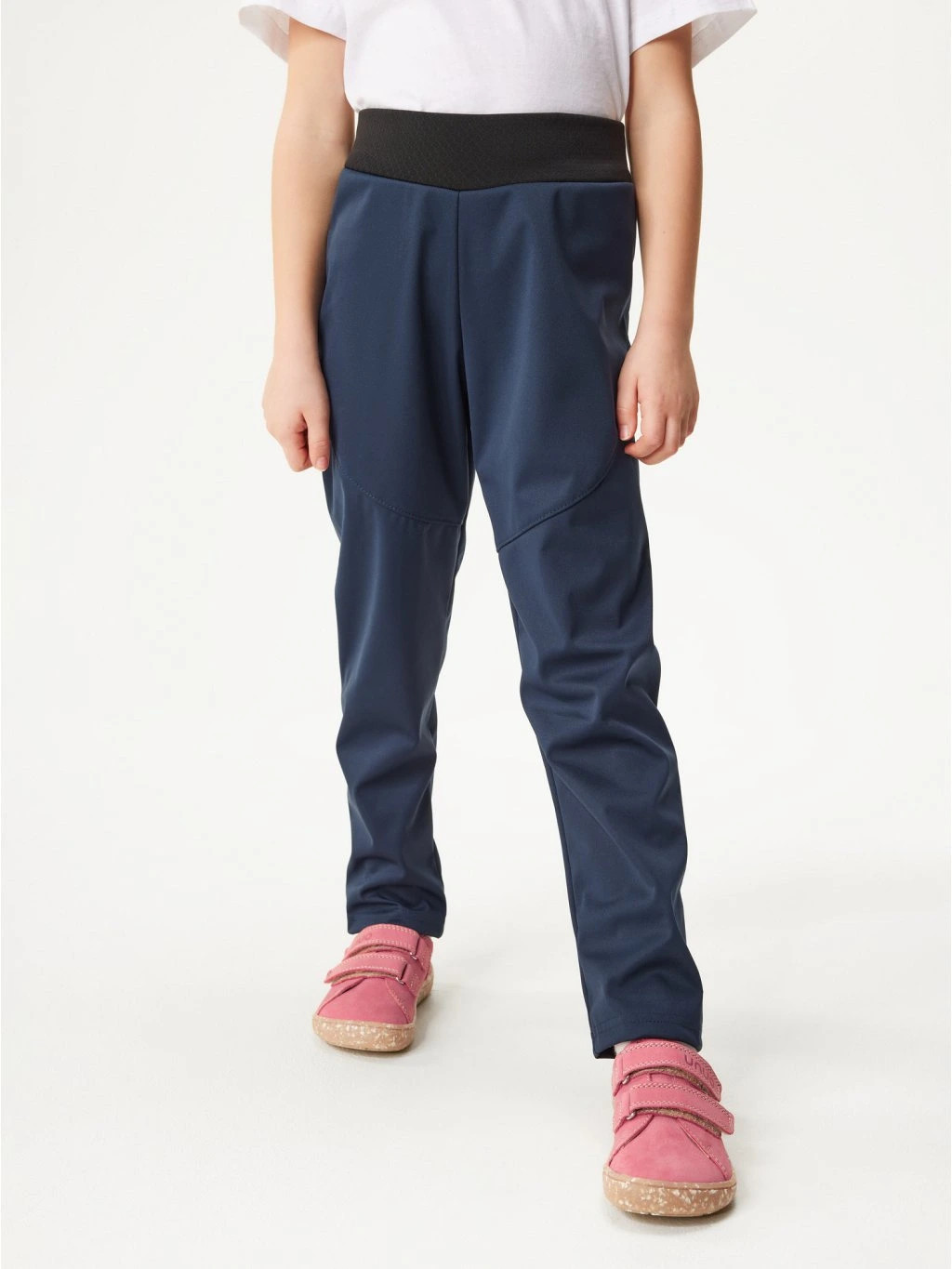 Dětské softshellové kalhoty bez zateplení pružné Sporty