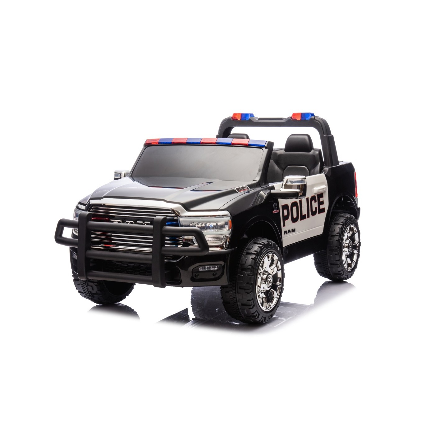 Elektrické policejní autíčko RAM 3500 černé