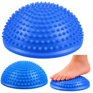 Masážní balanční polokoule 16 cm modrá