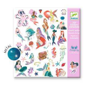 Metalické samolepky - mořské panny